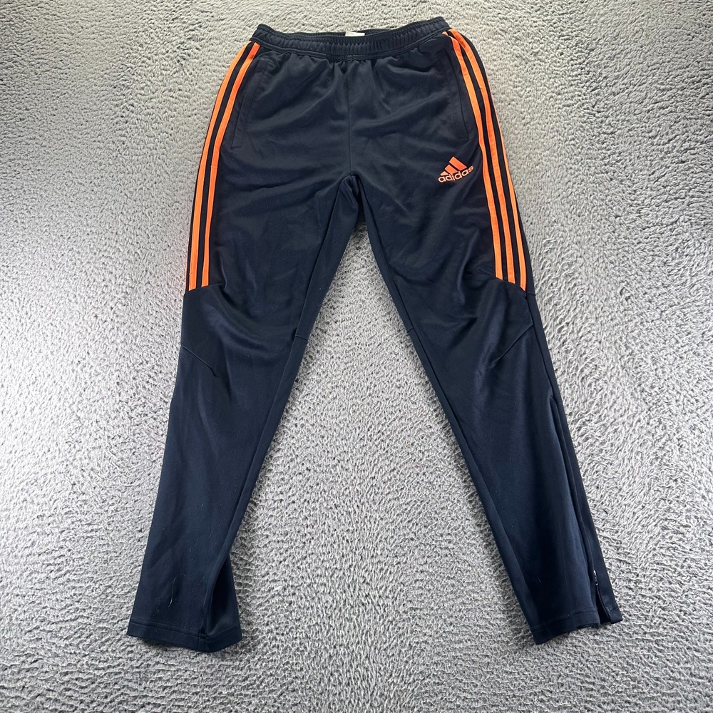 Adidas Climacool Pant Boys L Blue Track Tapered Activewear Sport Running Jogging